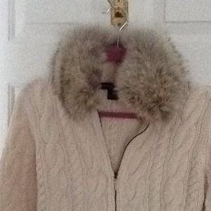 Ralph Lauren Black Label cashmere coyote cardigan