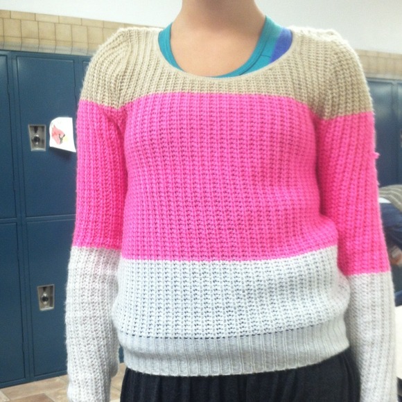 Charlotte Russe color block sweater