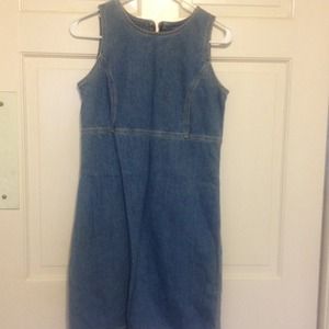Denim sleeveless dress