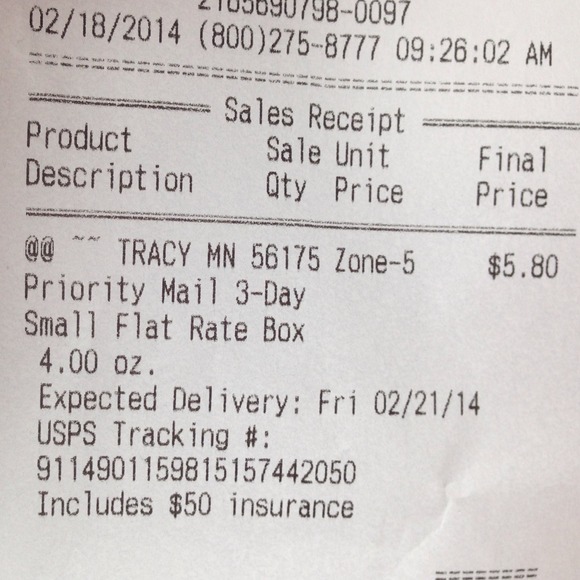 Partial trade tracking number