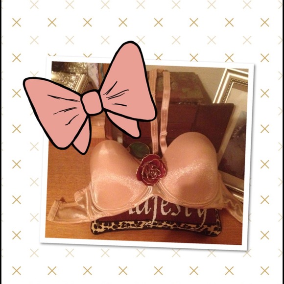 NWOT Fredericks nude bra size 34DD convertible!