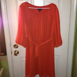 Burnt orange dainty dress
