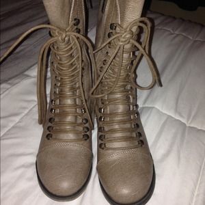 Light Brown Military Boots