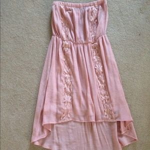 Pink lace dress