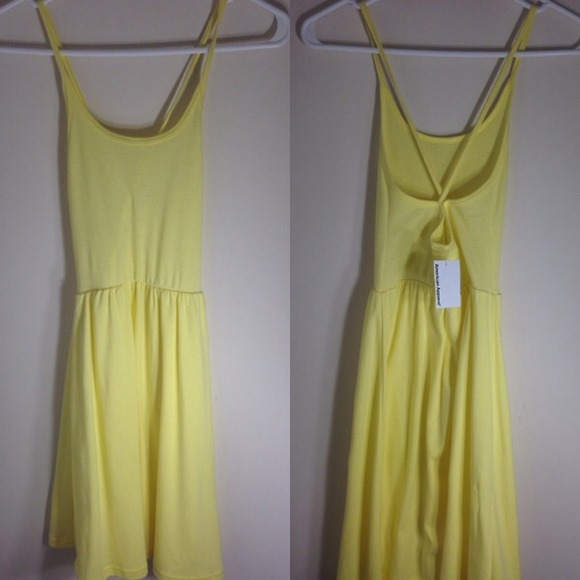 NWT American Apparel Yellow Summer Cotton Dress 🌻