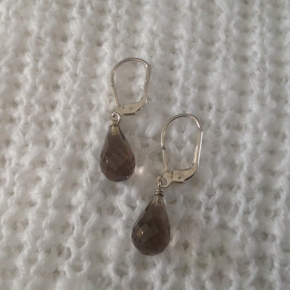 SOLD  Silpada Smoky Quartz Earrings