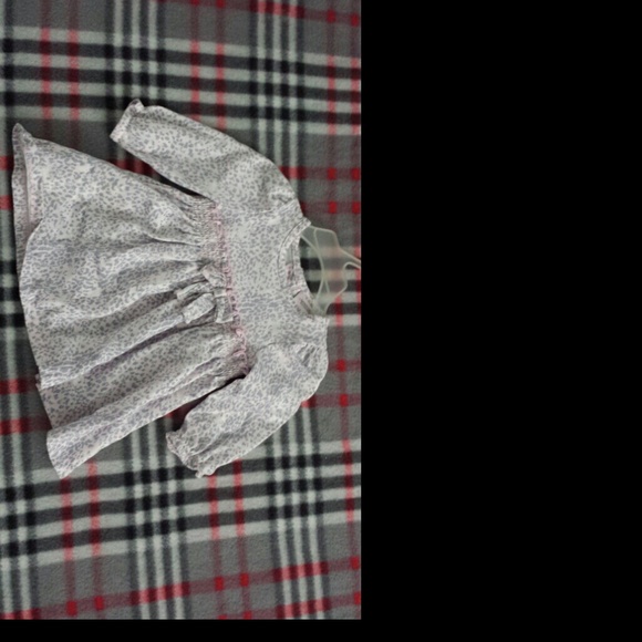 3-6 month grey and light pink leopard/cheetah dres