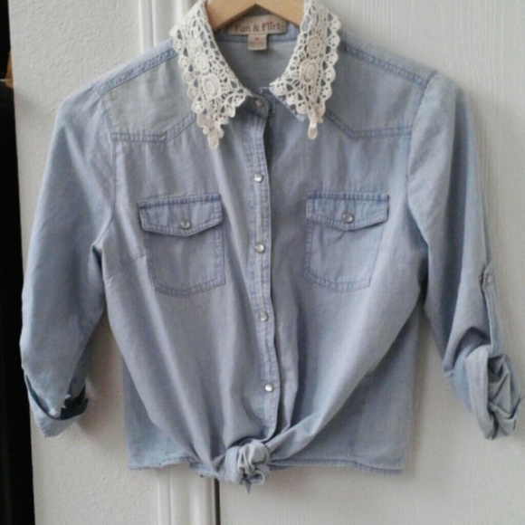 ~~Bundled~~Denim Top