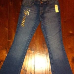 Women dark new boot cut jeans