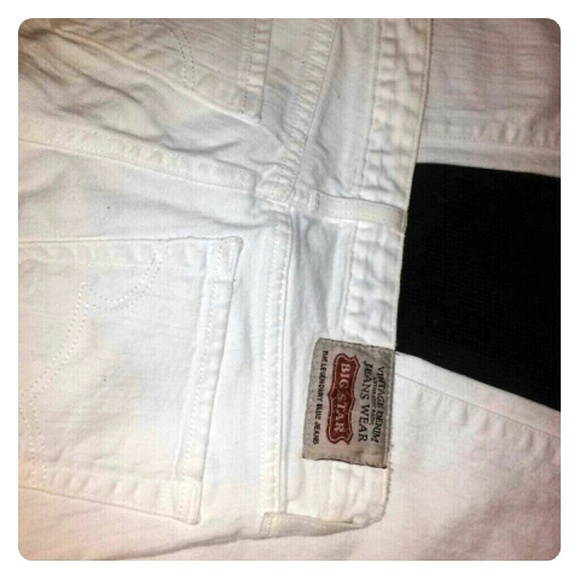 White big star jeans