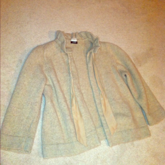 J.Crew gorgeous knit sweater with ribbon ties