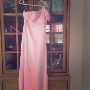 Light pink bridesmaids gown