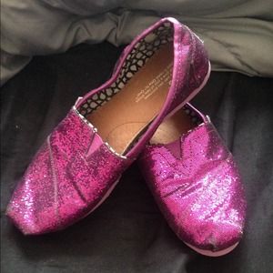 Purple sparkley Toms