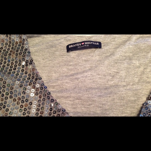 Brandy Melville sparkle top - Picture 3 of 4