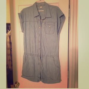 Denim romper