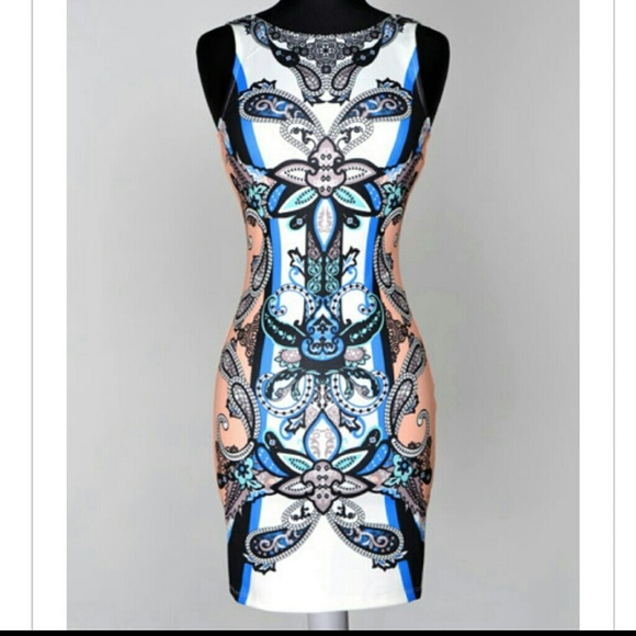 Paisley print bodycon on eBay