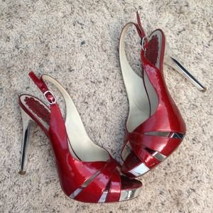 Aldo, Strappy red heels
