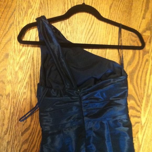 Mermaid Amsale Navy Dress - Picture 3 of 4