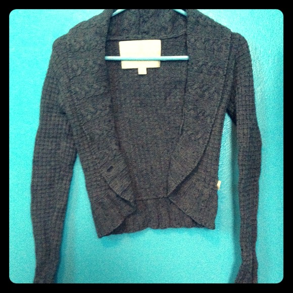 Dark grey short sweater, Hollister