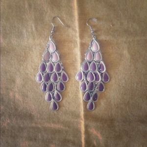 Purple earrings