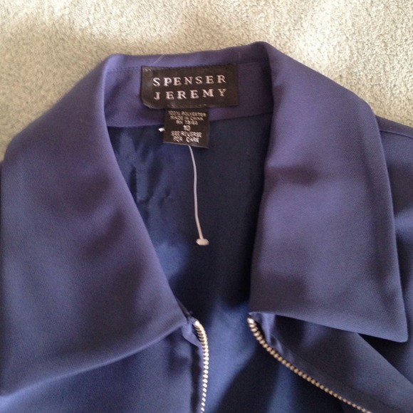 Silk lined zippered coat - Picture 2 of 3