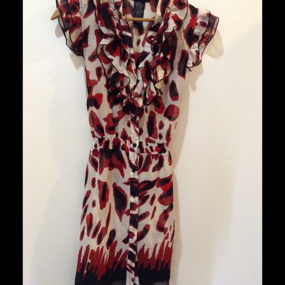 🌟🌟CLEARANCE⭐️⭐️Chiffon Animal Print Dress - Picture 2 of 4