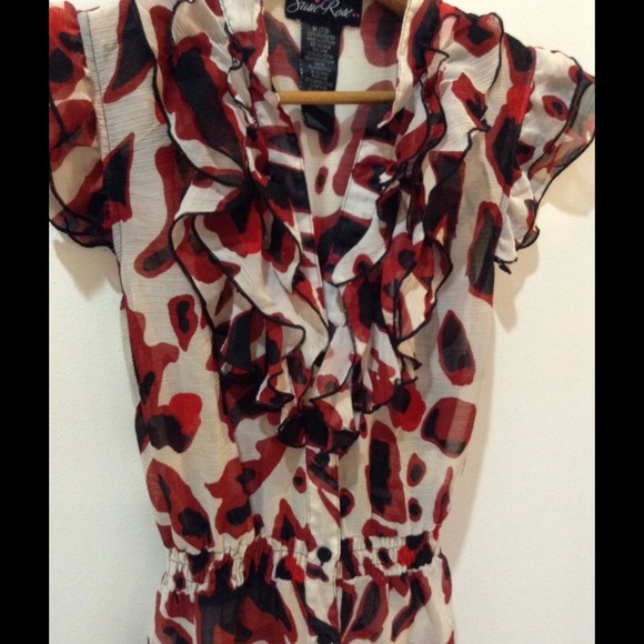 🌟🌟CLEARANCE⭐️⭐️Chiffon Animal Print Dress - Picture 3 of 4