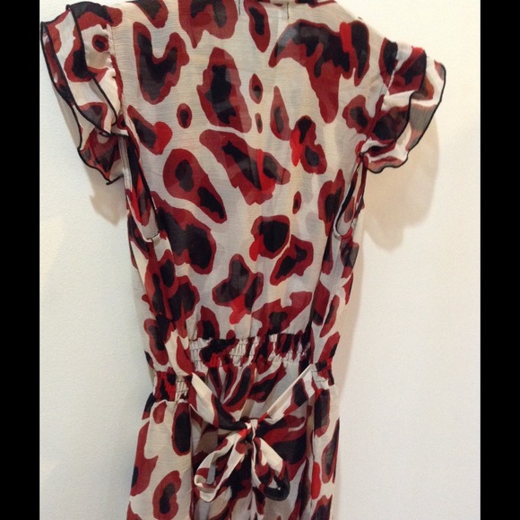 🌟🌟CLEARANCE⭐️⭐️Chiffon Animal Print Dress - Picture 4 of 4