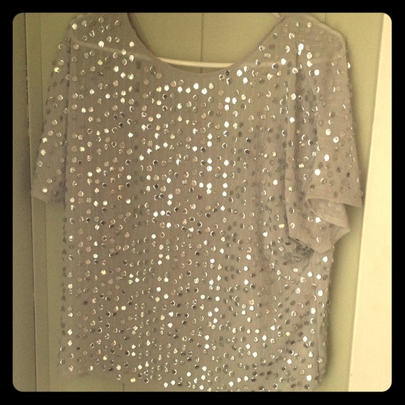 Jennifer Lopez sequin off shoulder shirt