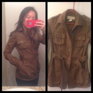 ⭐️host pick⭐️Dark khaki jacket with belt