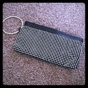 Diamond studded wristlet