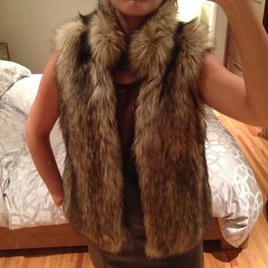 Michael Kors faux-fur vest gilet.