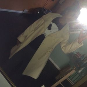 Guess Cream Wool Coat