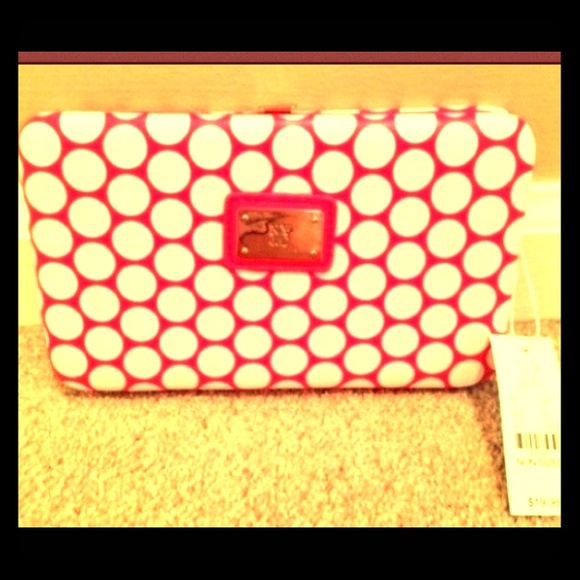 Pink & White Hard Case Wallet