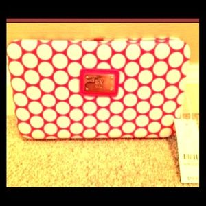 Pink & White Hard Case Wallet