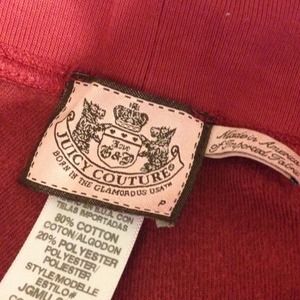 Juicy Couture Velour- Maroon Red