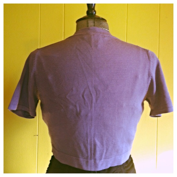 SOLD! Betsey Johnson Retro Purple Bolero - Picture 4 of 4