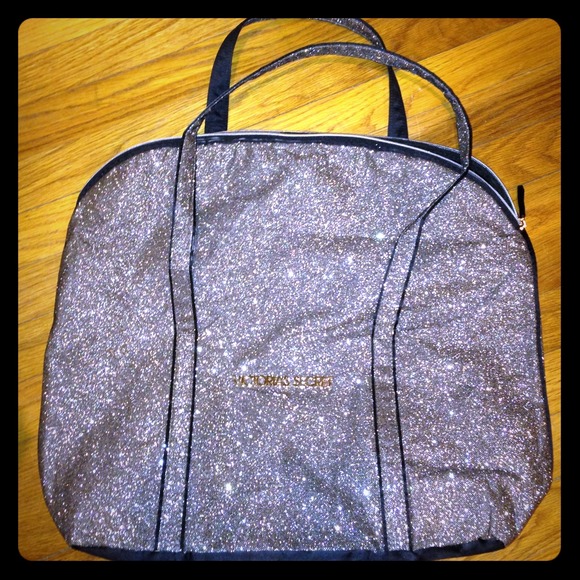 Victoria's Secret Glitter Tote Zipper bag