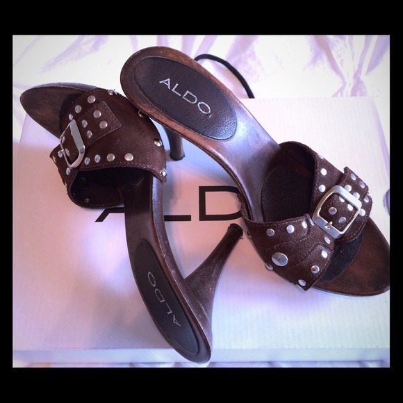 👠Aldo Wooden heels 👠 - Picture 1 of 2