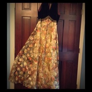 60's Vintage empire Gown