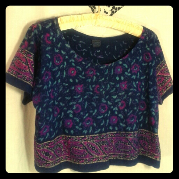 ◆SOLD◆Ditsy Print Crop Top