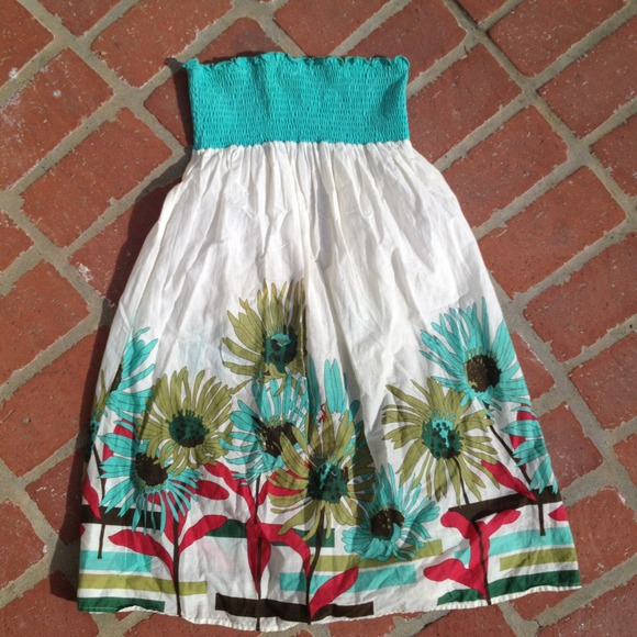 Strapless sun dress
