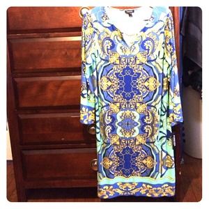 Printed Keyhole Dress