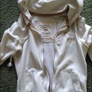 White Abercrombie jacket
