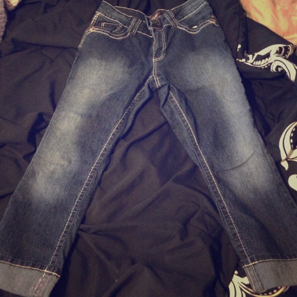 Dark Denim Capris
