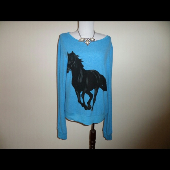 SOLD  Wildfox rare black stallion beach jumper - Picture 3 of 4