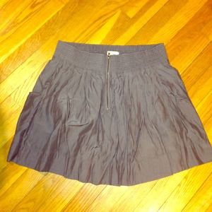 Charlotte Russe Grey Front Zipper Skirt