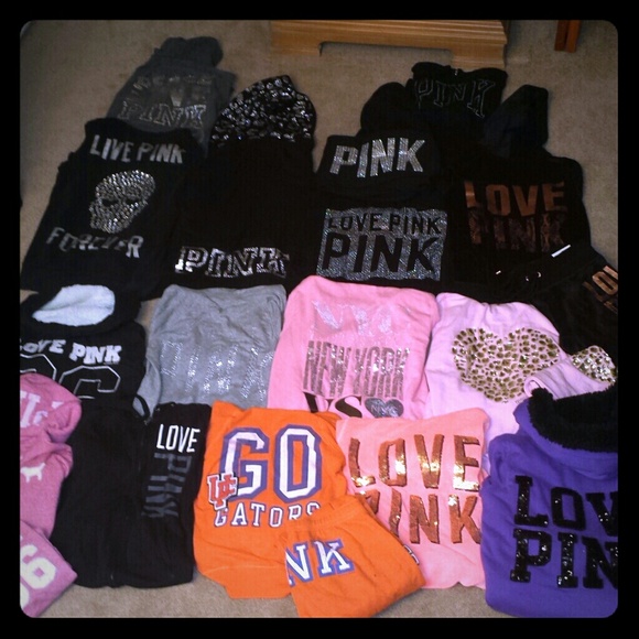 My VS pink, bling, hoodies and sweats collection