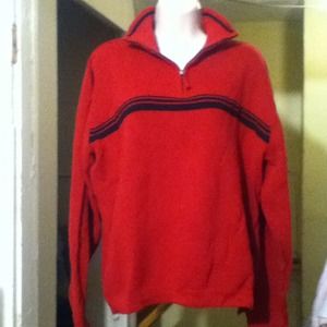 Arrow Cotton Sweater 1/3 zip, Size Medium