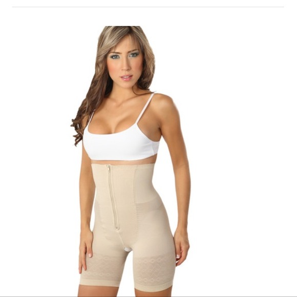 Thermal zipper panty girdle